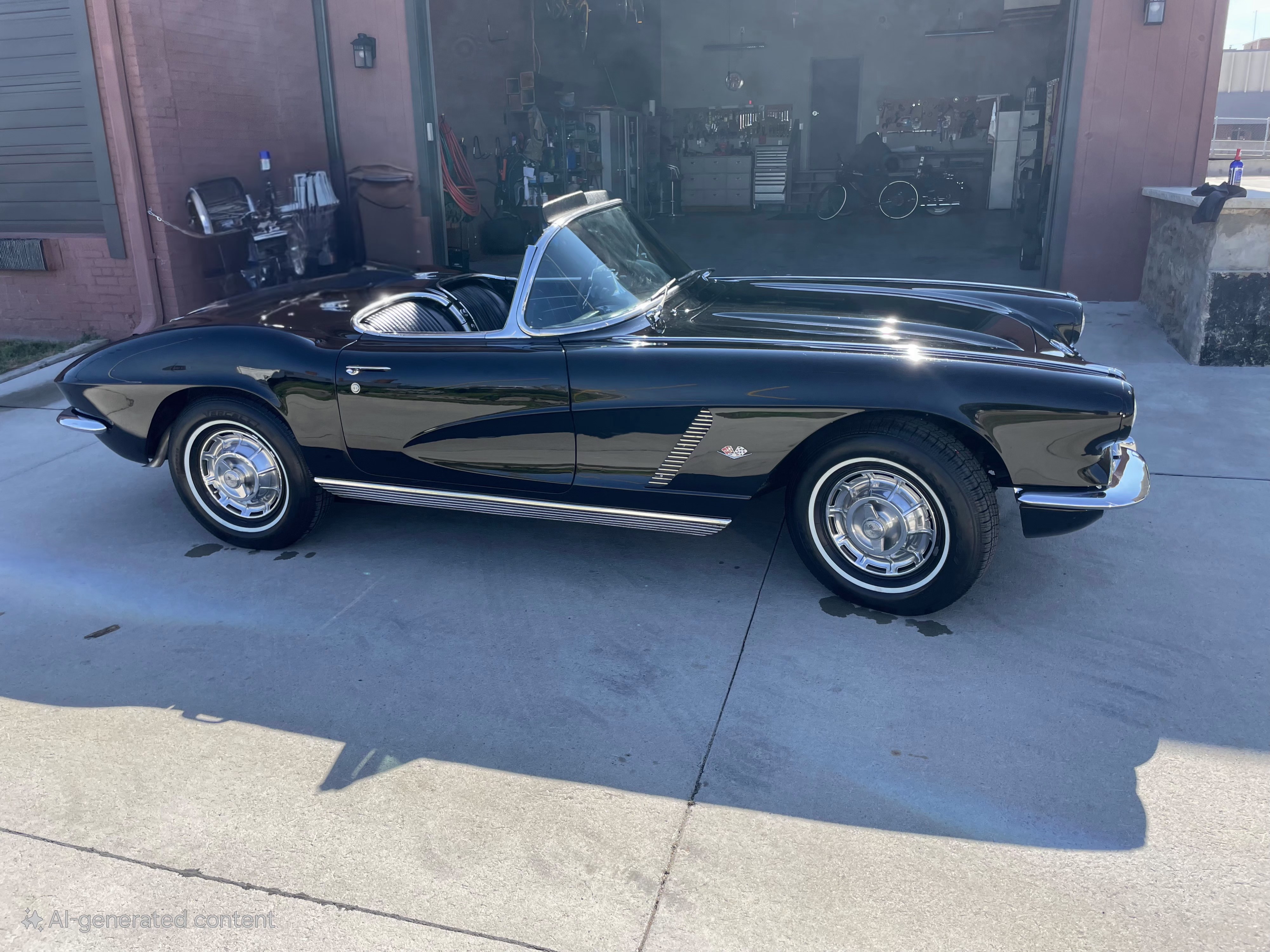 1962 Black Corvette hero image